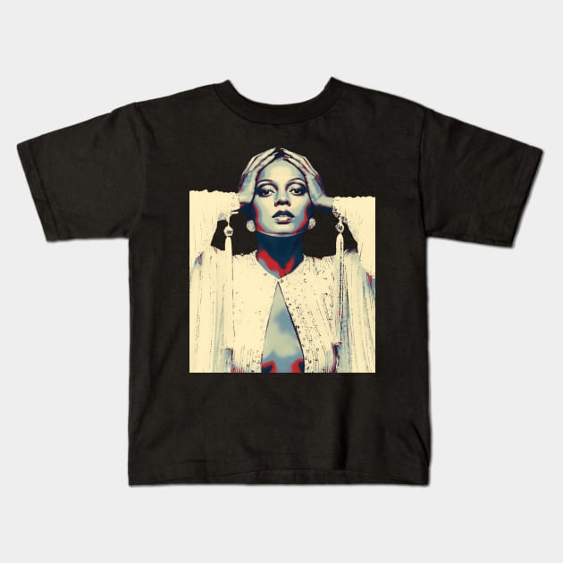 Retro girls diana ross Kids T-Shirt by MasterMind_Designer